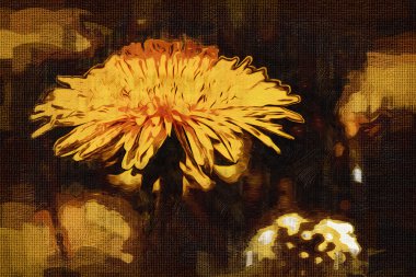 Sanat illüstrasyonu çiçekli klasik arkaplan