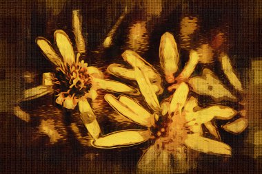 Sanat illüstrasyonu çiçekli klasik arkaplan