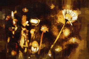 Sanat illüstrasyonu çiçekli klasik arkaplan