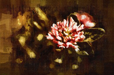 Sanat illüstrasyonu çiçekli klasik arkaplan