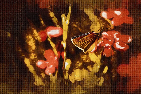 Винтажный фон с цветом художественной иллюстрации — стоковое фото