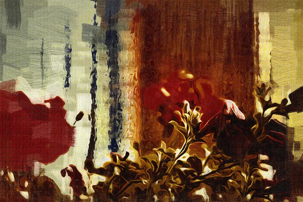 Винтажный фон с цветом художественной иллюстрации — стоковое фото