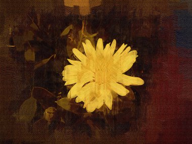 Sanat illüstrasyonu çiçekli klasik arkaplan