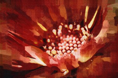 Sanat illüstrasyonu çiçekli klasik arkaplan