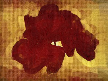 Sanat illüstrasyonu çiçekli klasik arkaplan