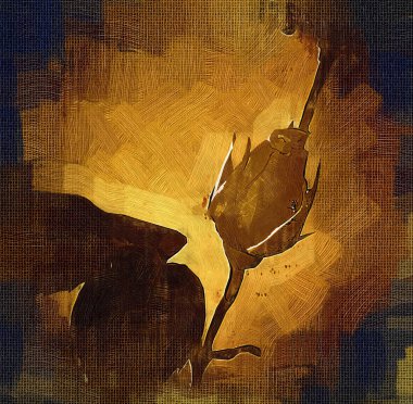 Sanat illüstrasyonu çiçekli klasik arkaplan