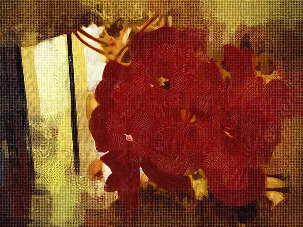 アートイラストの花とヴィンテージの背景 — ストック写真