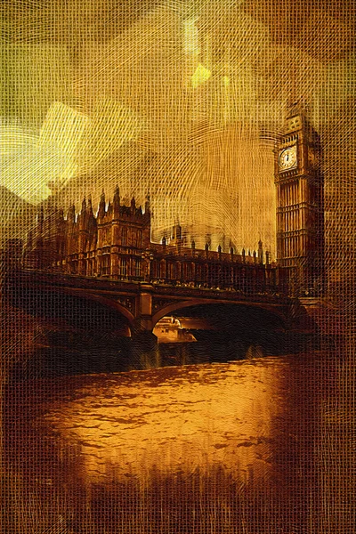 Ilustración de arte del petróleo de Londres —  Fotos de Stock