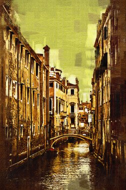 Venedik sanat illüstrasyon resim