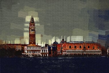 Venedik sanat illüstrasyon resim