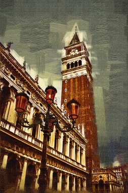 Venedik sanat illüstrasyon resim