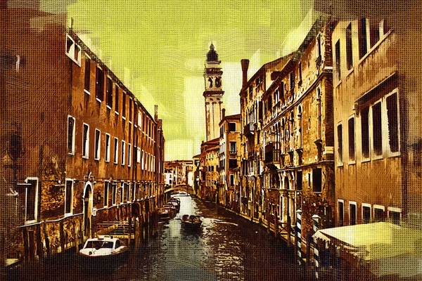 Venecia arte ilustración pintura — Foto de Stock