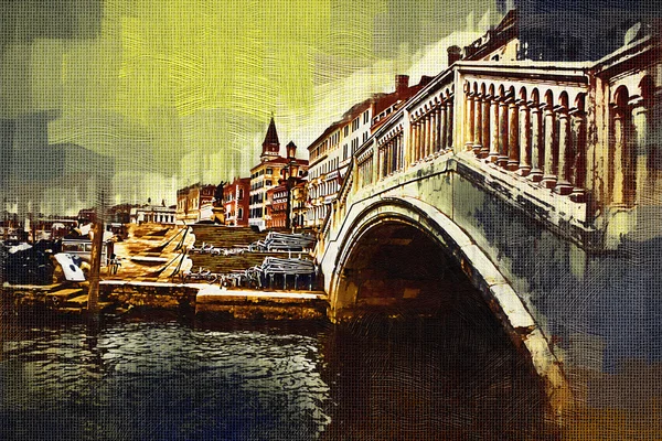Βενετία τέχνη ζωγραφική απεικόνιση — Φωτογραφία Αρχείου