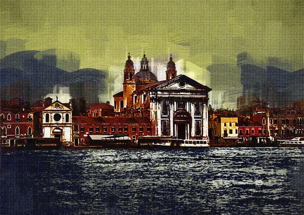 Venecia arte ilustración pintura — Foto de Stock