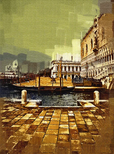 Venecia arte ilustración pintura —  Fotos de Stock