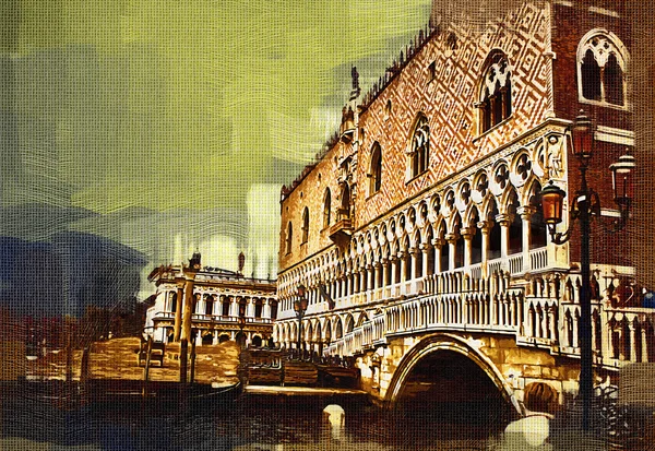 Венеція Живопис Мистецтво ілюстрації — стокове фото