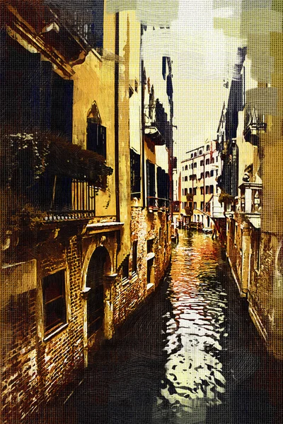 Venedig art illustration målning — Stockfoto