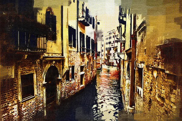 ヴェネツィア絵画イラスト アート — ストック写真