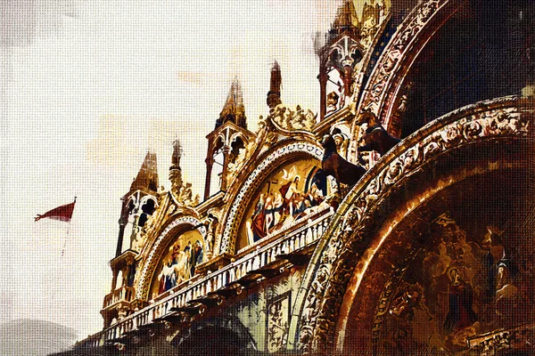 Venise art illustration peinture — Photo