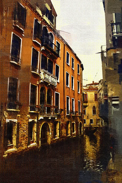 Venedig art illustration målning — Stockfoto