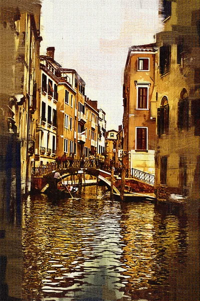 Venice art illustration painting — Stock Photo, Image