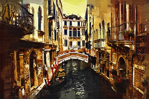 Venice art illustration painting — Stock Photo, Image