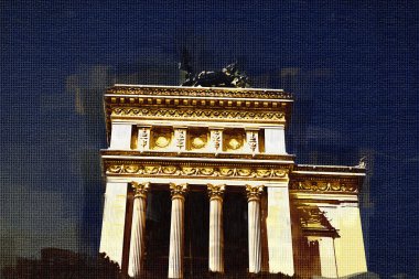 Roma İtalya sanat illüstrasyon