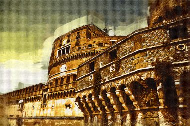 Roma İtalya sanat illüstrasyon