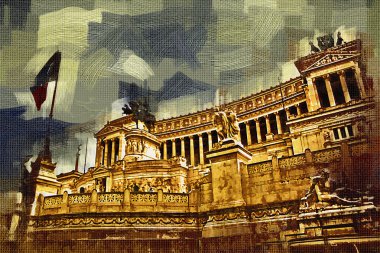 Roma İtalya sanat illüstrasyon