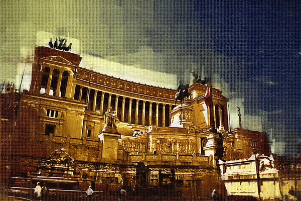 罗马意大利艺术插图 — 图库照片