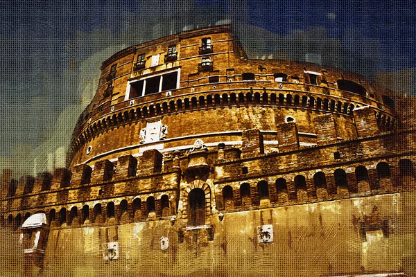 Rome Italy art illustration — Stock Photo, Image