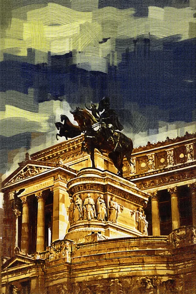 Řím Itálie umění ilustrace — Stock fotografie