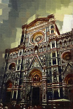 Floransa sanat illüstrasyon resim