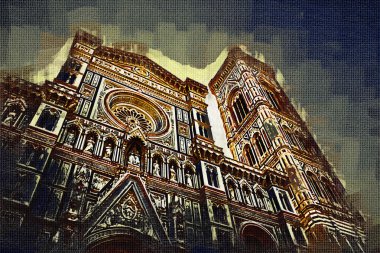 Floransa sanat illüstrasyon resim