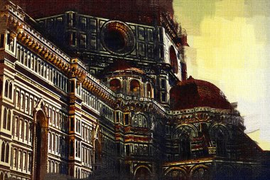 Floransa sanat illüstrasyon resim