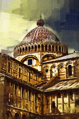 Pisa sanat illüstrasyon resim