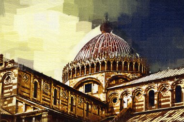 Pisa sanat illüstrasyon resim