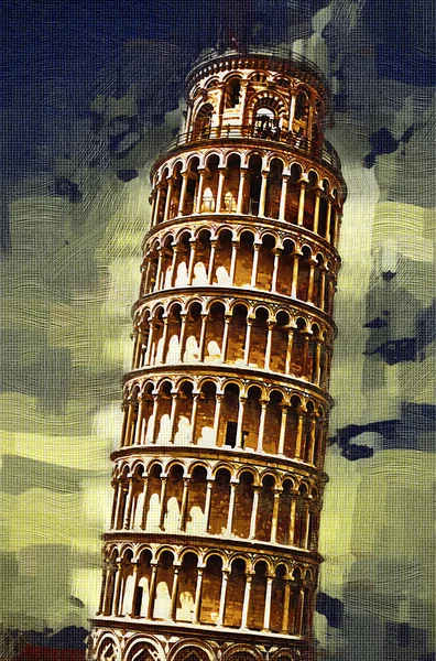 Pisa Kunst Illustration Malerei — Stockfoto