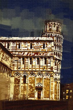 Pisa sanat illüstrasyon resim