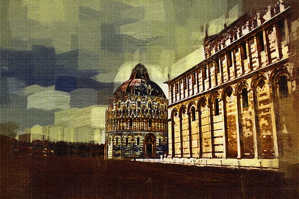 Pisa sanat illüstrasyon resim