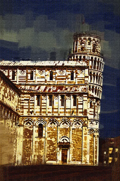 Pisa sanat illüstrasyon resim