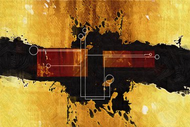 soyut renk tasarımı sanat illüstrasyonu