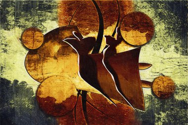 soyut renk tasarımı sanat illüstrasyonu