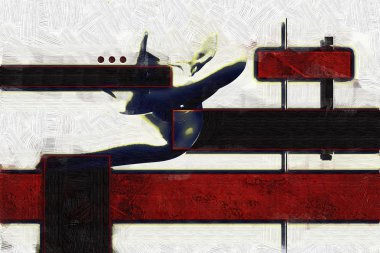 soyut renk tasarımı sanat illüstrasyonu