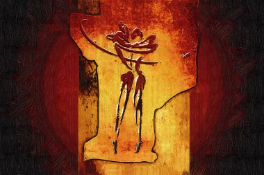 soyut renk tasarımı sanat illüstrasyonu