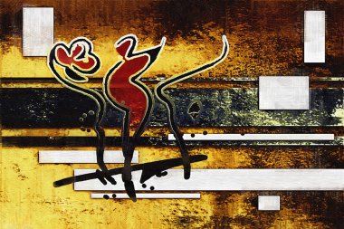 soyut renk tasarımı sanat illüstrasyonu