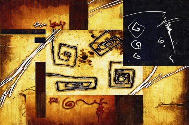 soyut renk tasarımı sanat illüstrasyonu