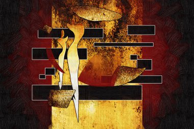 soyut renk tasarımı sanat illüstrasyonu