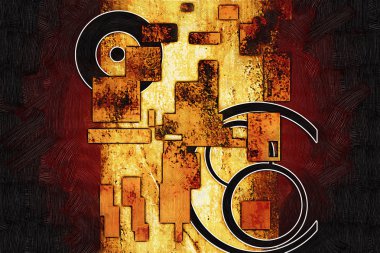 soyut renk tasarımı sanat illüstrasyonu