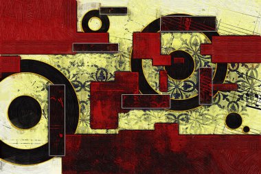 soyut renk tasarımı sanat illüstrasyonu